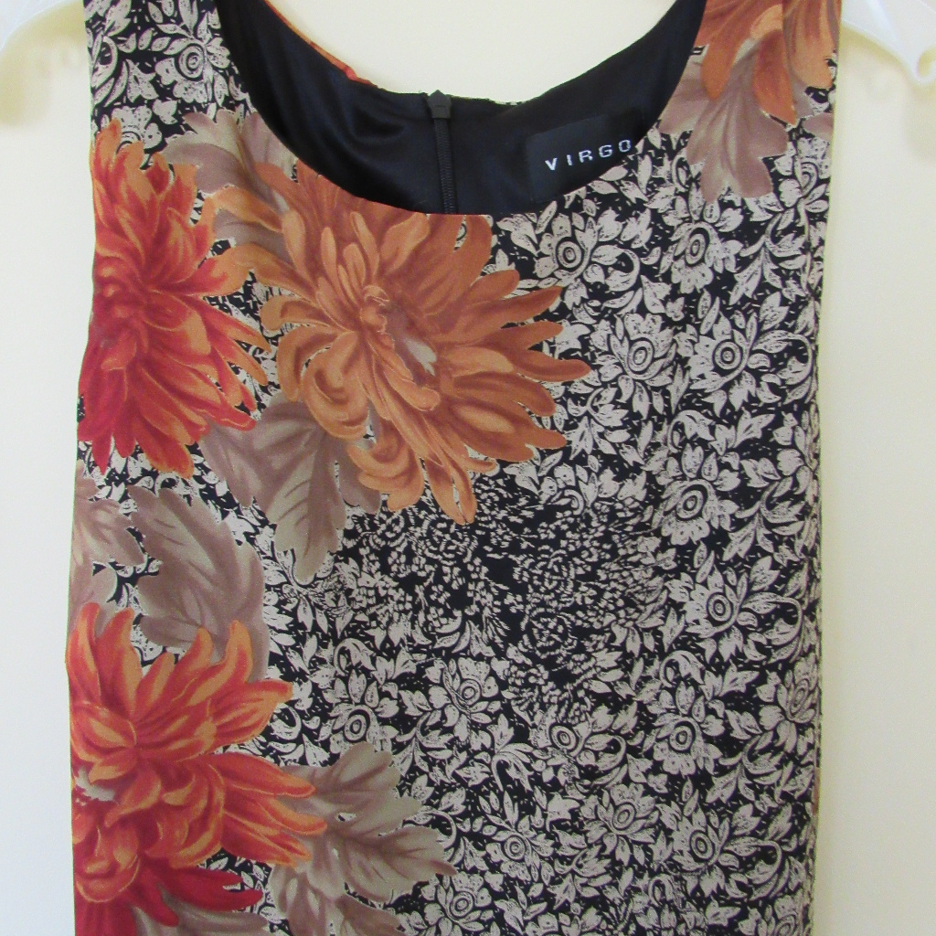 Virgo Lined Maxi Dress Floral Size 16